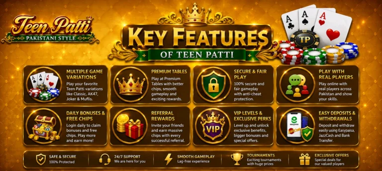 Key Features of Teen Patti Game