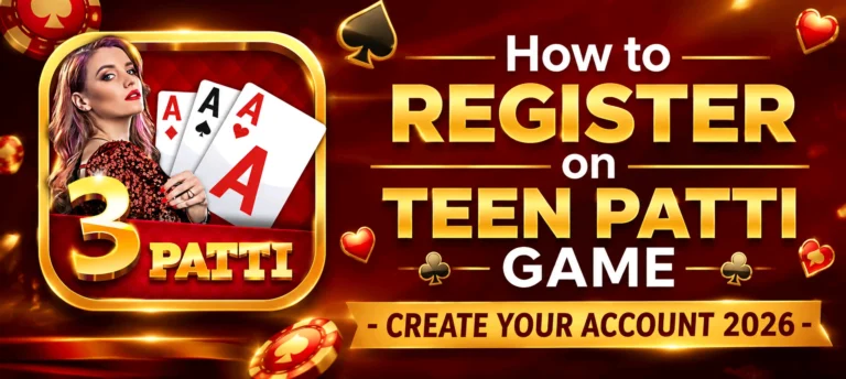 Register on Teen Patti Game